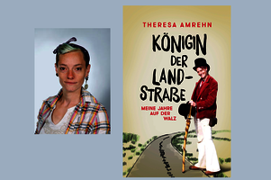 Collage Theresa Amreh und Buchcover