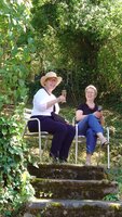 Gesa Oldekamp & Isabell Fischer beim Jubiläumsfest 35 Jahre BücherFrauen RG Stuttgart © Suanne Martin